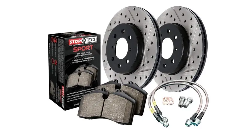 14.5+ Focus St Stoptech Sport Axle Pack, Drilled & Slotted, Front 1