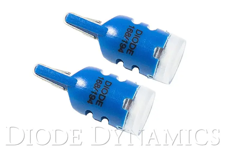 194 Led Bulb Hp3 Led Blue Short Pair Diode Dynamics 1