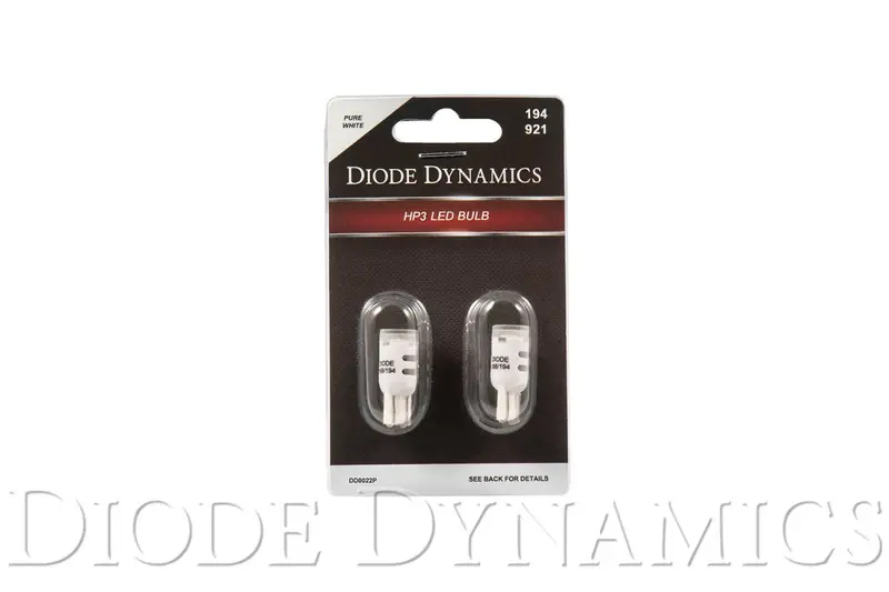 194 Led Bulb Hp3 Led Pure White Short Pair Diode Dynamics 1