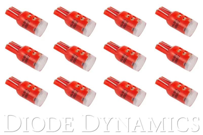 194 Led Bulb Hp3 Led Red Set Of 12 Diode Dynamics 1