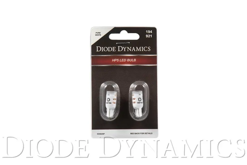 194 Led Bulb Hp5 Led Pure White Short Pair Diode Dynamics 1