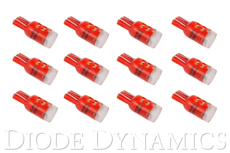 194 Led Bulb Hp5 Led Red Set Of 12 Diode Dynamics 1