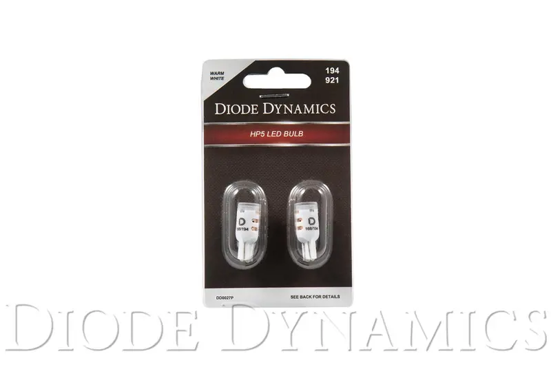194 Led Bulb Hp5 Led Warm White Short Pair Diode Dynamics 1