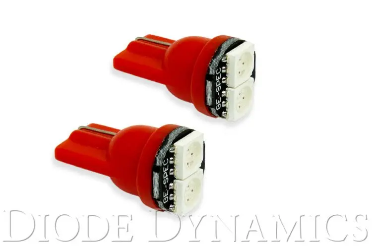 194 Led Bulb Smd2 Led Red Pair Diode Dynamics 1