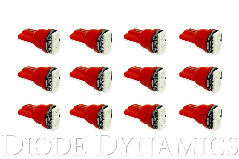 194 Led Bulb Smd2 Led Red Set Of 12 Diode Dynamics 1