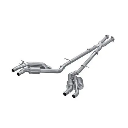 2.5" Cat-Back, 2022-2023 Kia Stinger 3.3L, Awd/Rwd, Dual Split Rear, Quad Outlet, Active Exhaust, T304 Stainless Steel 1
