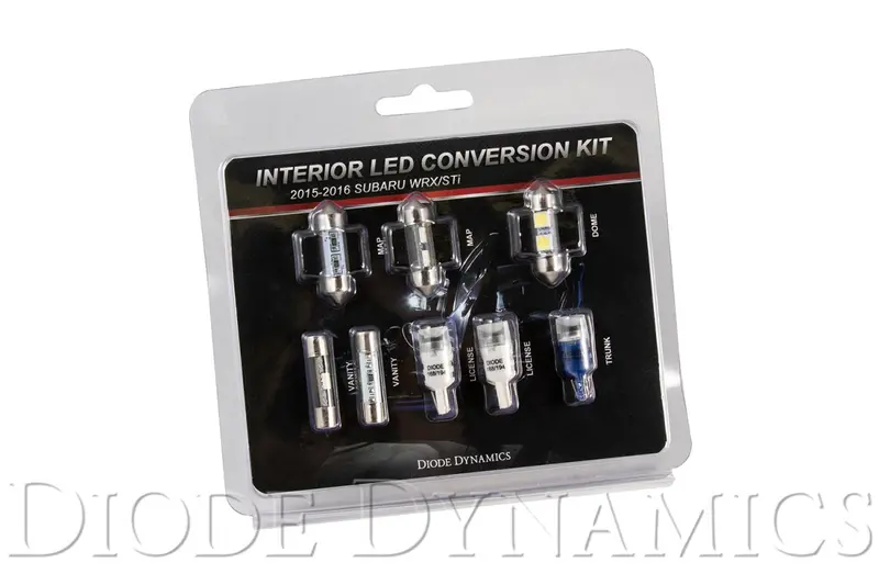 2015-2019 Subaru Wrx Interior Light Kit Stage 1 Blue Diode Dynamics 1