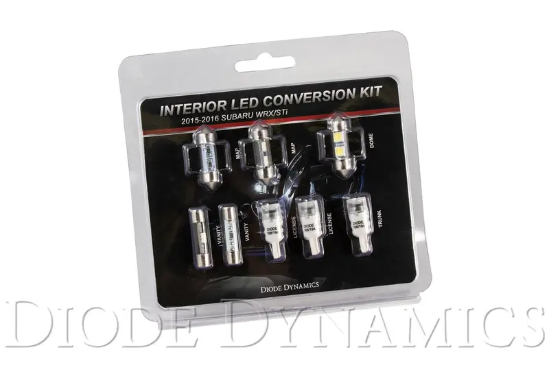 2015-2019 Subaru Wrx Interior Light Kit Stage 1 Cool White Diode Dynamics 1