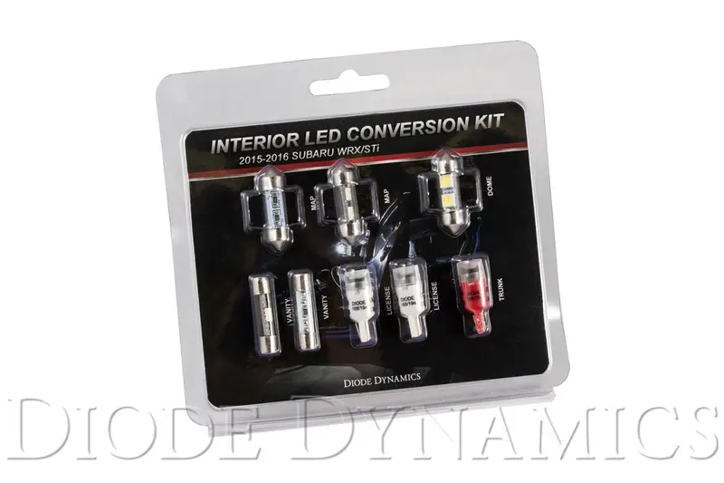2015-2019 Subaru Wrx Interior Light Kit Stage 1 Red Diode Dynamics 1