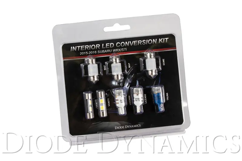 2015-2019 Subaru Wrx Interior Light Kit Stage 2 Blue Diode Dynamics 1