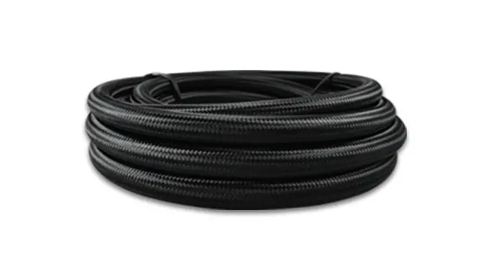 20Ft Roll Of Black Nylon Braided Flex Hose With Ptfe Liner; An Size: -6 1