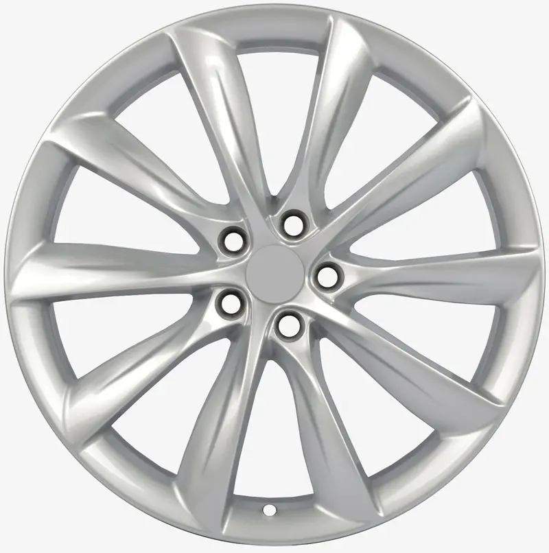 22" Wheels Rims Fit Tesla Model X 22X9 22X10 (Silver) 1