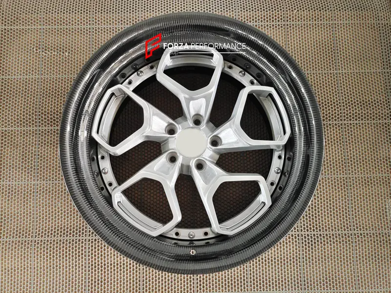 3-Piece Forged Wheels With Carbon Barrel For All Models 1