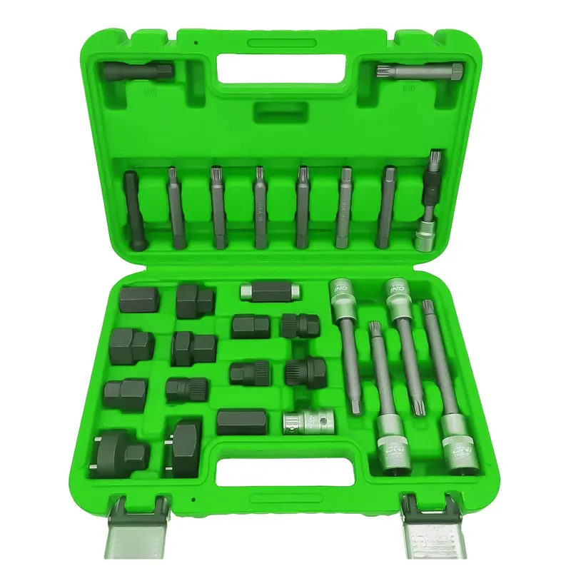 30Pcs Alternator Pulley Removal & Installation Tool Kit For Audi Bmw Ford Gm Mercedes Vw Volvo Toyota Honda Vehicles Bosch Marelli Valeo Alt 1