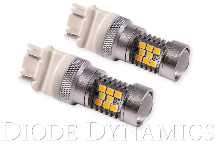 3157 Led Bulb Hp24 Dual-Color Led Red White Pair Diode Dynamics 1