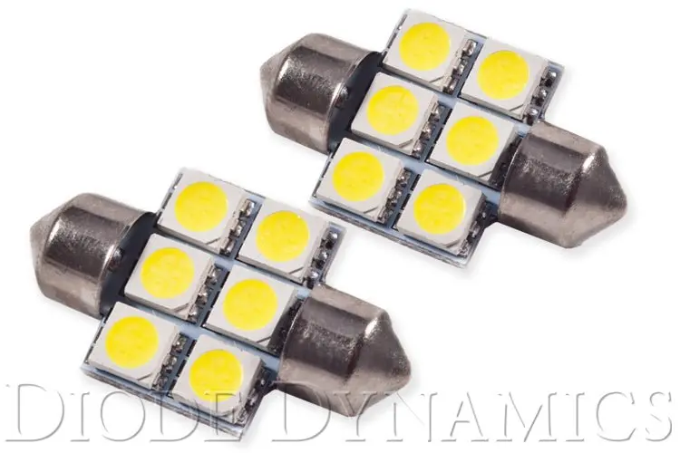31Mm Smf6 Led Bulb Green Pair Diode Dynamics 1