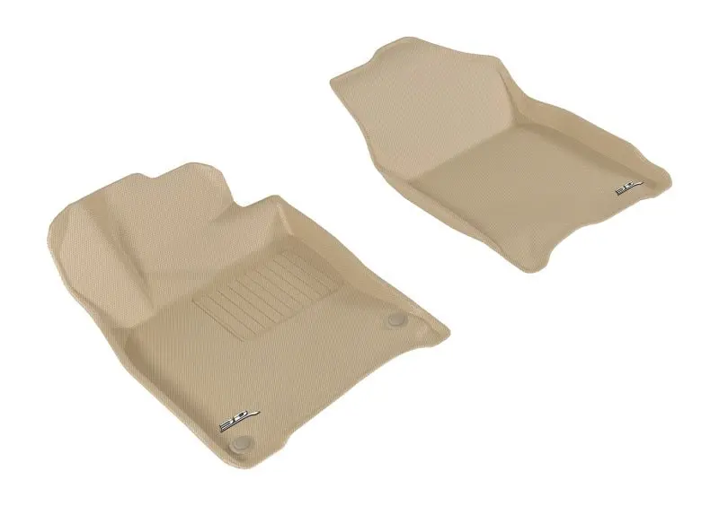 3D Maxpider 2016-2020 Honda Civic Kagu 1St Row Floormat - Tan 1
