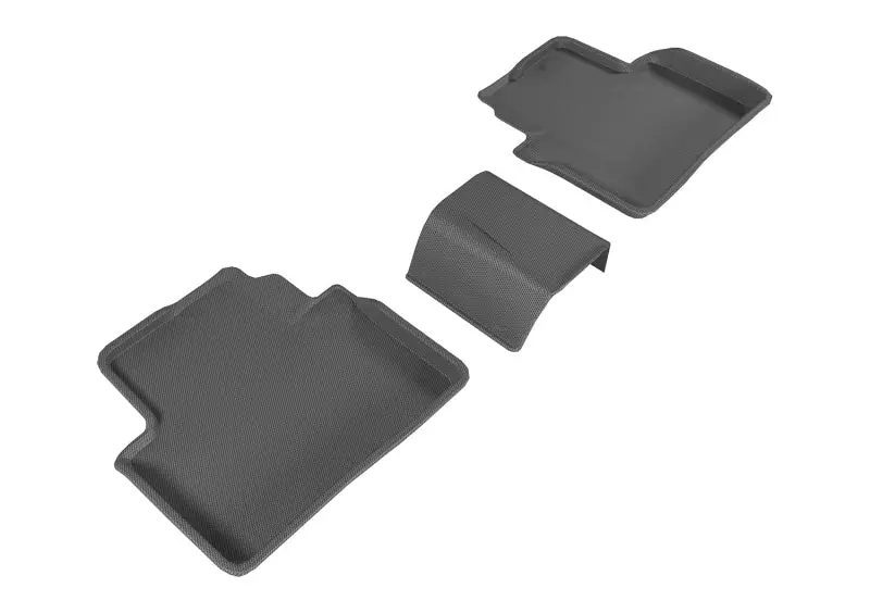 3D Maxpider 2016-2020 Honda Civic Kagu 2Nd Row Floormats - Black 1