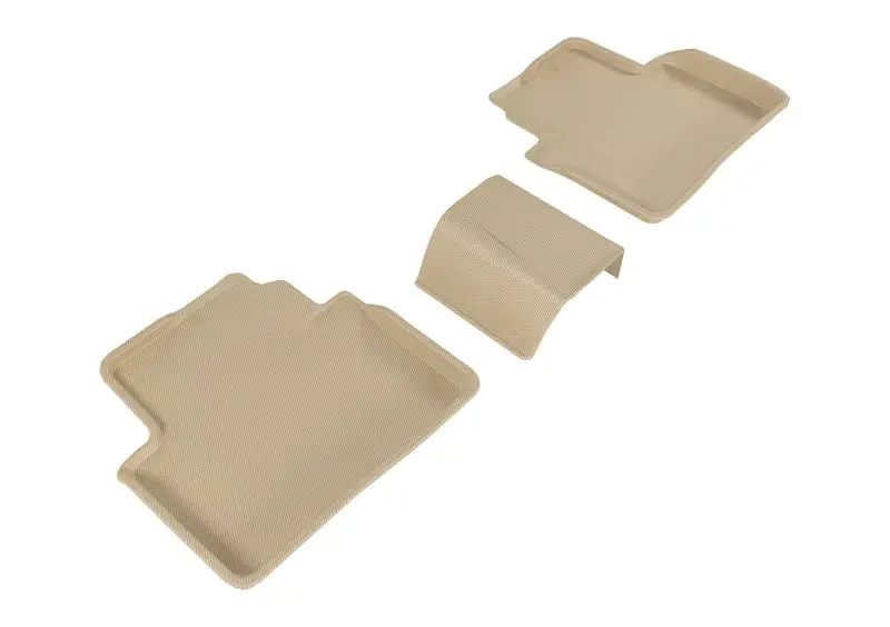 3D Maxpider 2016-2020 Honda Civic Kagu 2Nd Row Floormats - Tan 1
