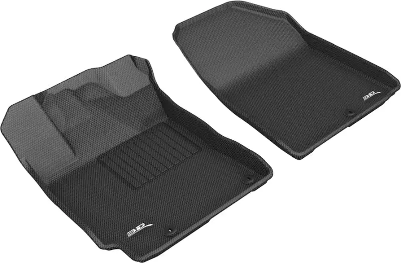 3D Maxpider 2019-2020 Kia Forte Kagu 1St Row Floormat - Black 1