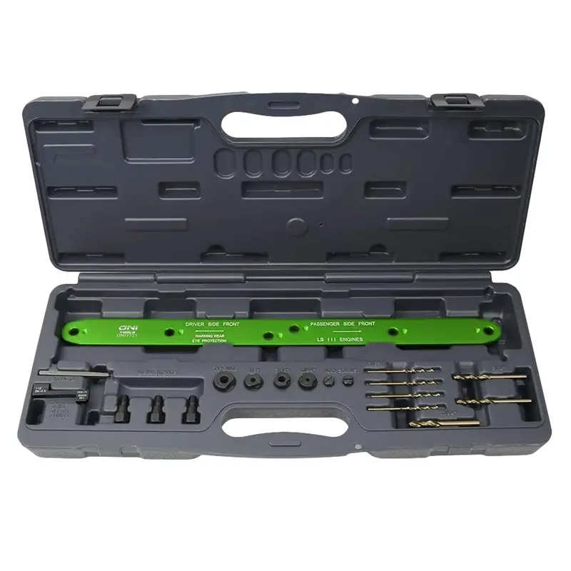 71400 Exhaust Manifold Drill Template Kit For Gm Ls 4.8L 5.3L 6.0L Alt 1