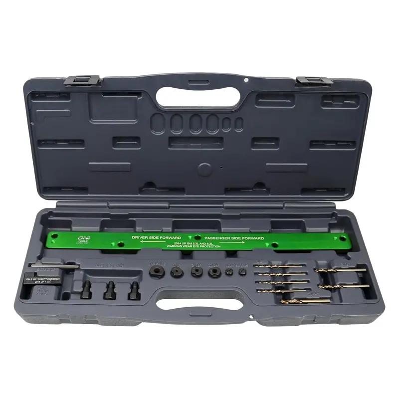 71650 Exhaust Manifold Broken Bolt Drill Template For Gm Ecotec 5.3L & 6.2L (Silverado, Sierra, Tahoe, Yukon, Escalade) Alt 1