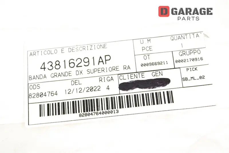Adesivo Destro Superiore Serbatoio Benzina Ducati Scrambler 400 2