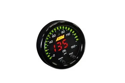 Aem X-Series 0-150 Oil Pressure Gauge Kit 1