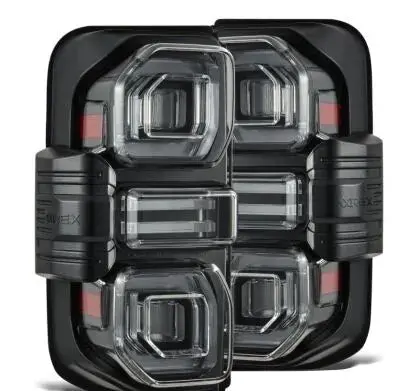 Alpharex 21-24 Ford Bronco Nova Led Tail Lights - Black 1