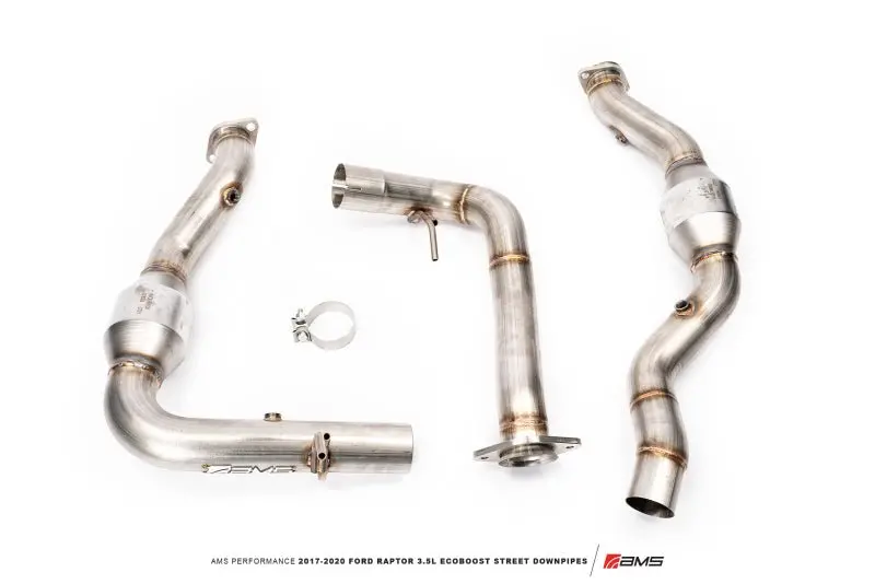 Ams Performance Street Downpipes | 17–20 Ford Raptor 3.5L Ecoboost 1