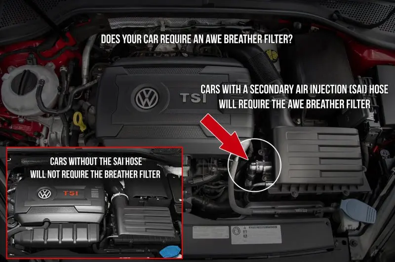 Awe Tuning S-Flo Breather Filter Vw/Audi 2.0T 1