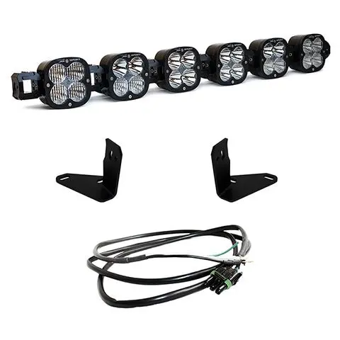 Baja Designs 2021+ Ford Bronco 6 Xl Linkable Light Bar Kit Steel Bumper Mount W/Upfitter 1