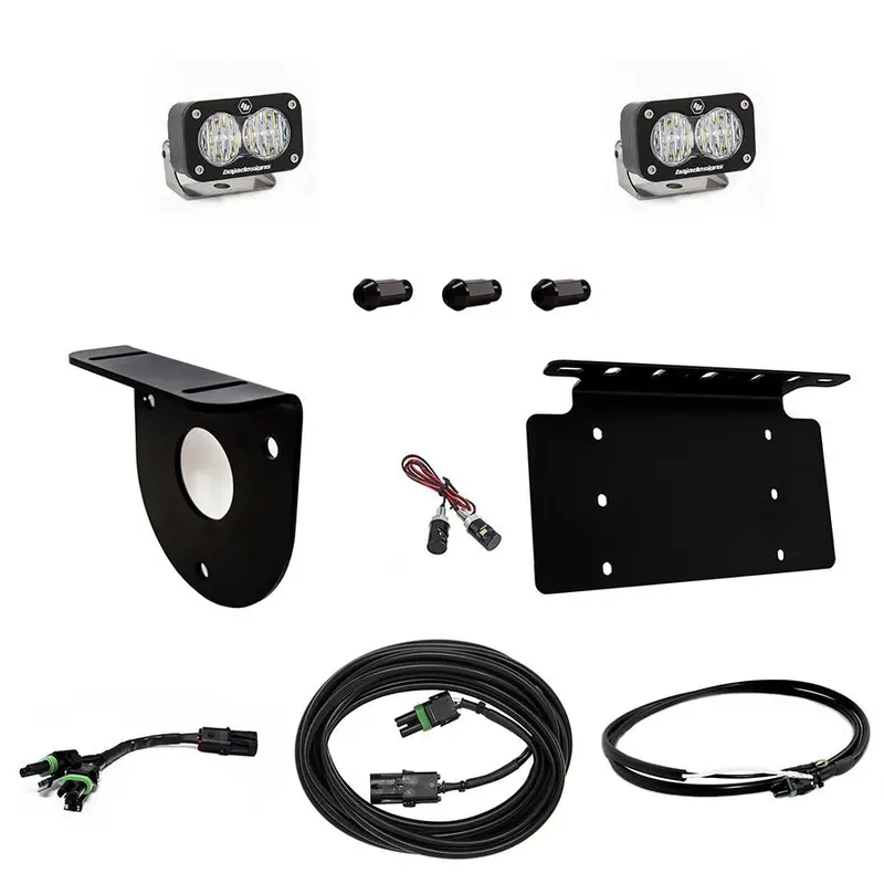 Baja Designs 2021+ Ford Bronco Dual S2 Sport W/C Reverse Kit W/Lic Plate W/Upfitter Kit 1
