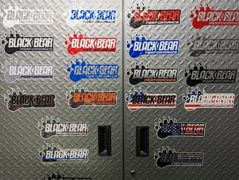 Black Bear Performance Window Decal 1