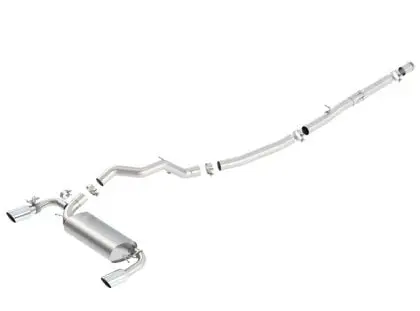 Borla 16-17 Ford Focus Rs 2.3L Mt Round Angle-Cut Tips Split Rear Exit Atak Catback Exhaust 1