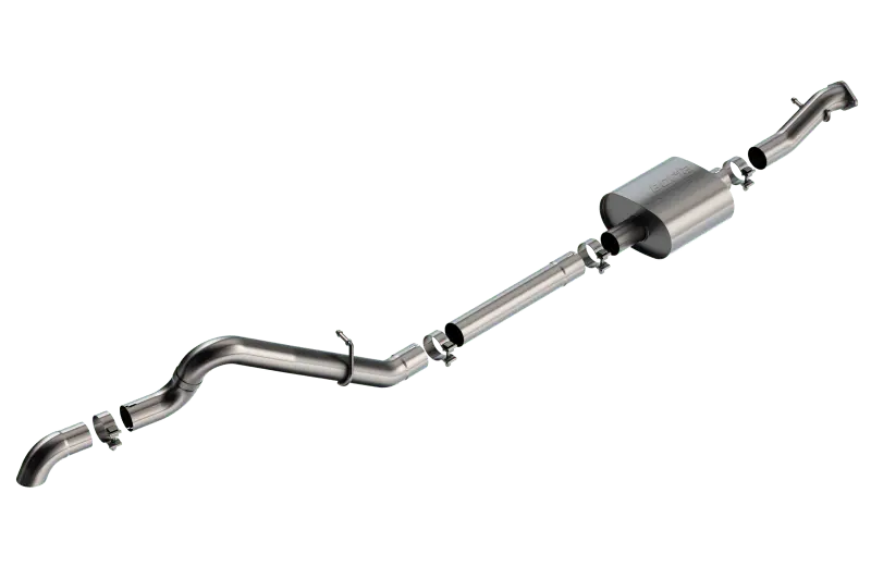 Borla 21-22 Ford Bronco 2.3L 2Dr/4Dr T-304 Stainless Steel Cat-Back S-Type Exhaust - Brushed 1