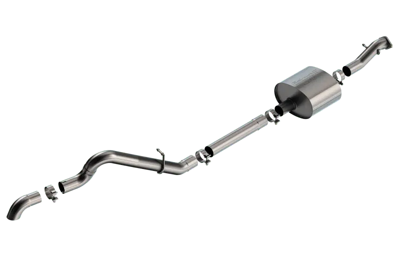 Borla 21-22 Ford Bronco 2.7L 2Dr/4Dr T-304 Stainless Steel Cat-Back S-Type Exhaust - Brushed 1