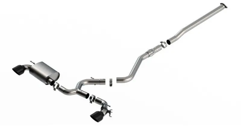 Borla 22-23 Hyundai Kona N 2.0L 4 Cyl. Turbo At/Mt Atak Catback Exhaust Black Chrome 1