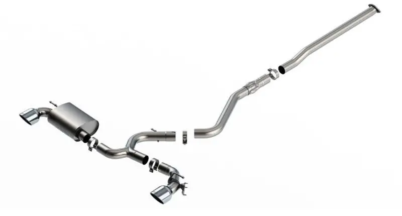 Borla 22-23 Hyundai Kona N 2.0L 4 Cyl. Turbo At/Mt Atak Catback Exhaust Bright Chrome 1