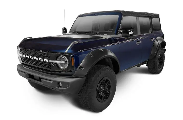 Bushwacker 2021+ Ford Bronco 4-Door Pocket Style Flares 4Pc - Black 1