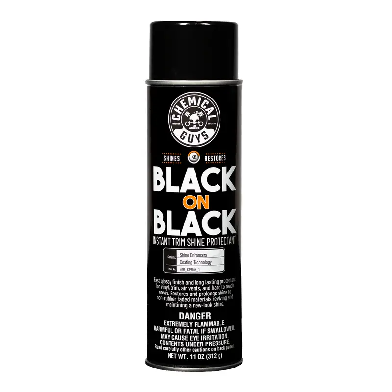 Chemical Guys Black On Black Instant Trim Shine Spray Dressing - 11Oz 1