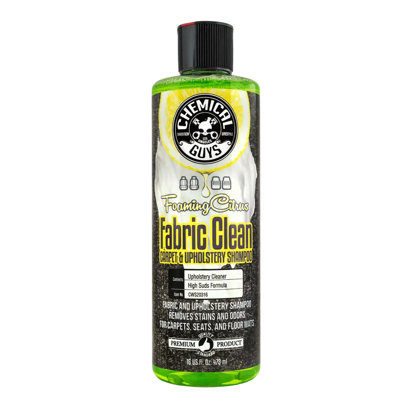 Chemical Guys Foaming Citrus Fabric Clean Carpet/Upholstery Shampoo & Odor Eliminator - 16Oz 1