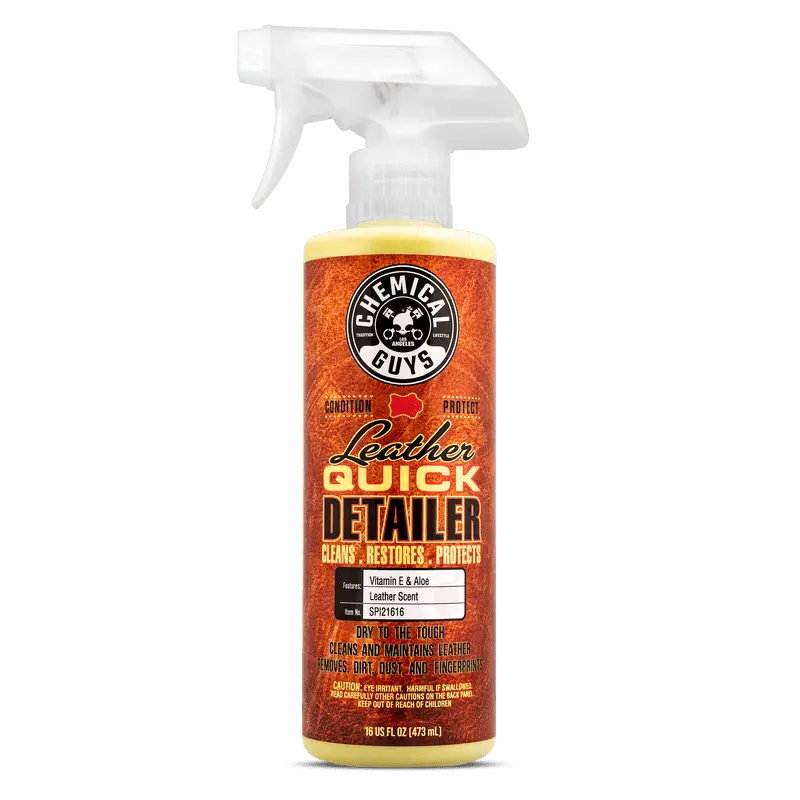 Chemical Guys Leather Quick Detailer Care Spray - Matte Finish - 16Oz 1