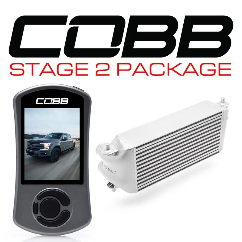Cobb Ford Stage 2 Power Package Silver (Factory Location Intercooler, No Intake) With Tcm F-150 Ecoboost 3.5L 2017-2019 1