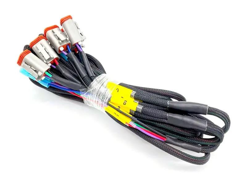 Crystalux Triple Fog Light Wiring Harness, 6X Dt 4-Pin Connectors (Diode Dynamics) 1