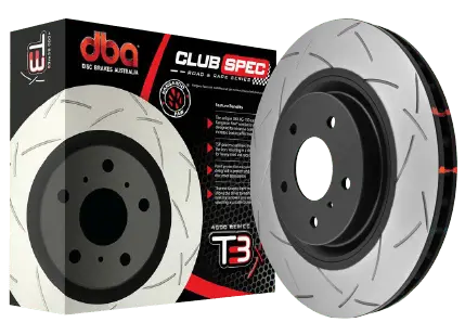 Dba Ford Focus Rs Slotted 4000 Series Rotors 1