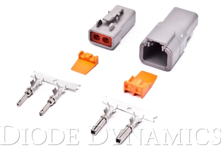 Deutsch Connector Kit 2-Pin 12-14 Gauge Diode Dynamics 1