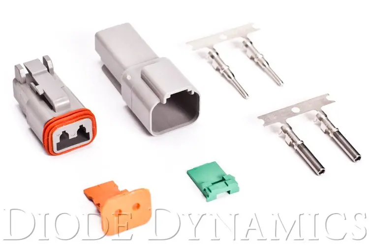 Deutsch Connector Kit 2-Pin 16-22 Gauge Diode Dynamics 1