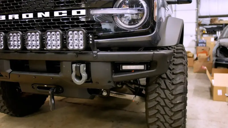 Diode Dynamics 2021 Ford Bronco Ss6 Light Bar Fog Light Kit 1