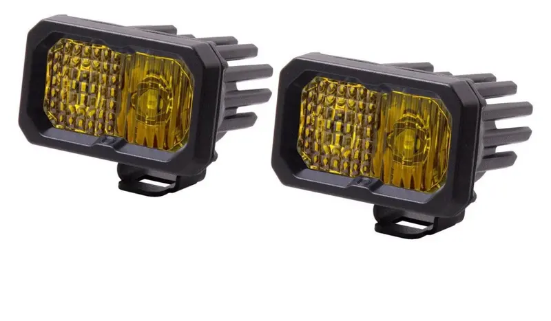 Diode Dynamics 2021+ Ford Bronco Ssc2 Ditch Light Kit- Yellow 1